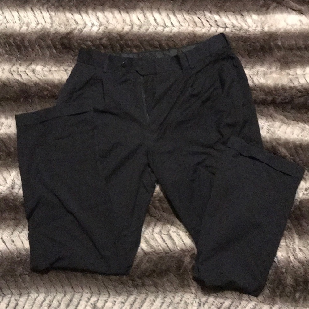 Stafford Black Dress Pants